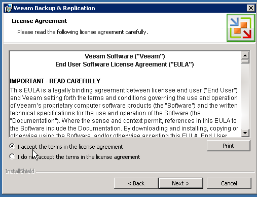 Veeam Installation Step 5