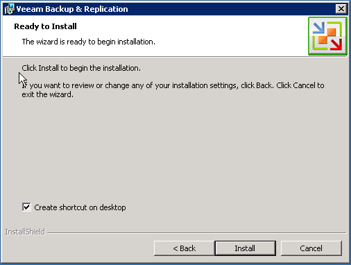 Veeam Installation Step 10