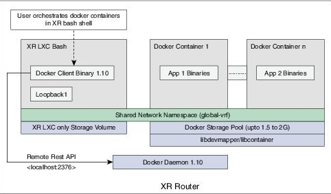 Cisco XR Docker Architecture
